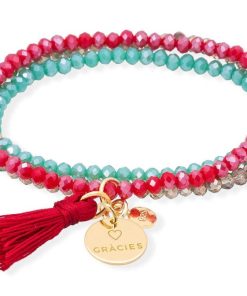 Pulseras Marina Garcia | Pulsera Zen Habana Con Chapa Gr Cies