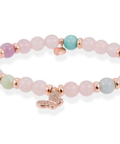 Pulseras Marina Garcia | Pulsera Dulce Rosa En Plata Rosa