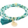 Pulseras Marina Garcia | Pulsera Zen Menta Con Chapa Danke