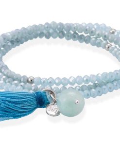 Pulseras Marina Garcia | Pulsera Zen Azul En Plata