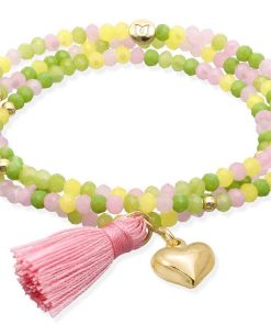 Pulseras Marina Garcia | Pulsera Zen British Rose Con Coraz N