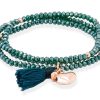 Pulseras Marina Garcia | Pulsera Zen Azul En Plata Rosa