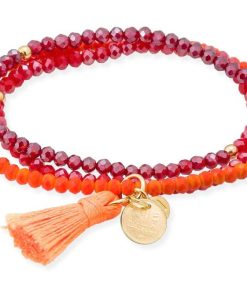 Pulseras Marina Garcia | Pulsera Zen Ne N Naranja Con Peseta