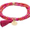 Pulseras Marina Garcia | Pulsera Zen Buganvilla Con Chapa Gracias