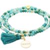 Pulseras Marina Garcia | Pulsera Zen Menta Con Chapa Gracias