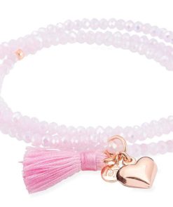 Pulseras Marina Garcia | Pulsera Zen Rosa En Plata Rosa