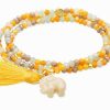 Pulseras Marina Garcia | Pulsera Zen Mostaza Con Elefante