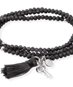 Pulseras Marina Garcia | Pulsera Zen Antracita Con Llave