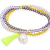 Pulseras Marina Garcia | Pulsera Zen Ne N Amarilla Con Perla