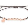 Pulseras Marina Garcia | Pulsera De Calabrote En Plata Rosa Con Macram