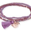 Pulseras Marina Garcia | Pulsera Zen Malva En Plata Rosa