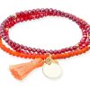 Pulseras Marina Garcia | Pulsera Zen Ne N Naranja Con Chapa