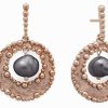 Pendientes Marina Garcia | Pendientes Pop Pearl En Plata Rosa