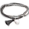 Pulseras Marina Garcia | Pulsera Zen Gris En Plata