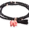 Pulseras Marina Garcia | Pulsera Zen Negro En Plata Rosa