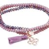 Pulseras Marina Garcia | Pulsera Zen Malva En Plata Rosa