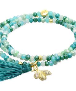 Pulseras Marina Garcia | Pulsera Zen Menta Con Abeja