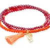 Pulseras Marina Garcia | Pulsera Zen Ne N Naranja Con Clip Amistad