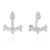 Pendientes Marina Garcia | Pendientes Para Novia Ear Jacket En Plata