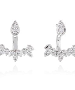 Pendientes Marina Garcia | Pendientes Para Novia Ear Jacket En Plata