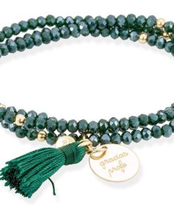 Pulseras Marina Garcia | Pulsera Zen Verde Con Profe