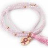 Pulseras Marina Garcia | Pulsera Zen Rosa En Plata Rosa