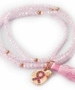 Pulseras Marina Garcia | Pulsera Zen Rosa En Plata Rosa