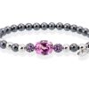 Pulseras Marina Garcia | Pulsera Paradise Fucsia En Plata