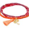 Pulseras Marina Garcia | Pulsera Zen Ne N Naranja Con Llave