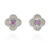 Pendientes Marina Garcia | Pendientes Laze Rosa En Plata