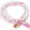 Pulseras Marina Garcia | Pulsera Zen Rosa En Plata Rosa