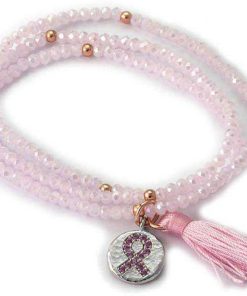 Pulseras Marina Garcia | Pulsera Zen Rosa En Plata