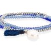 Pulseras Marina Garcia | Pulsera Zen Azul En Plata