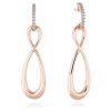 Pendientes Marina Garcia | Pendientes Eight Blanco En Plata Rosa