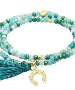 Pulseras Marina Garcia | Pulsera Zen Menta Con Herradura