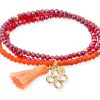 Pulseras Marina Garcia | Pulsera Zen Ne N Naranja Con Trebol