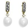 Pendientes Marina Garcia | Pendientes Pave Pearl En Plata