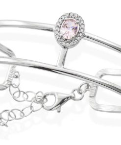 Pulseras Marina Garcia | Pulsera Aire Rosa En Plata