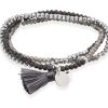 Pulseras Marina Garcia | Pulsera Zen Gris En Plata