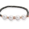 Pulseras Marina Garcia | Pulsera Guru Pearl Perla En Plata Rosa