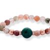 Pulseras Marina Garcia | Pulsera Chakra Verde En Plata Rosa