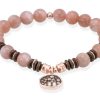 Pulseras Marina Garcia | Pulsera Mink Melocoton En Plata Rosa