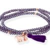 Pulseras Marina Garcia | Pulsera Zen Malva En Plata Rosa