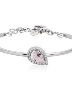 Pulseras Marina Garcia | Pulsera De Novia Rosa En Plata