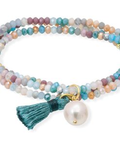 Pulseras Marina Garcia | Pulsera Zen Ocean A Con Perla