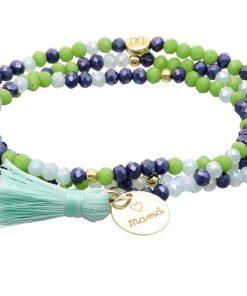 Pulseras Marina Garcia | Pulsera Zen Nenufar Con Chapa Mam