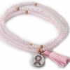 Pulseras Marina Garcia | Pulsera Zen Rosa En Plata