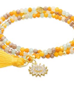 Pulseras Marina Garcia | Pulsera Zen Mostaza Con Sol