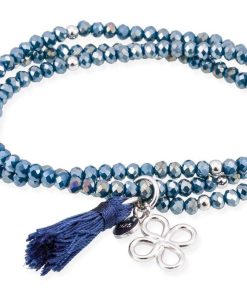 Pulseras Marina Garcia | Pulsera Zen Azul En Plata