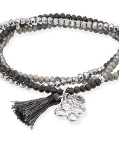 Pulseras Marina Garcia | Pulsera Zen Gris En Plata